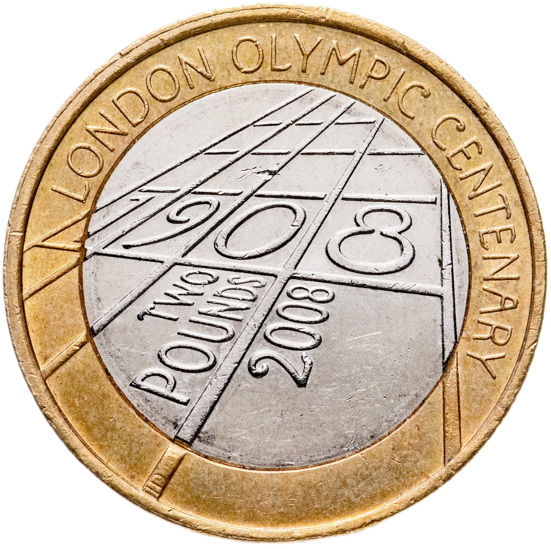 Монета Великобритания 2 фунта (pounds) 2008 