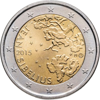 купить Финляндия 2 евро (euro) 2015 150 лет со дня рождения Яна Сибелиуса