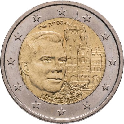 купить Люксембург 2 евро 2008 "Замок Берг - резиденция великих герцогов"