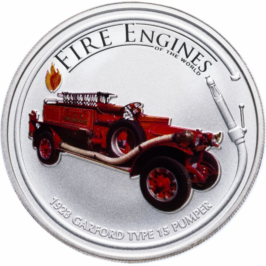 купить Острова Кука 1 доллар 2006 "Пожарные машины мира: Garford 1923 года"