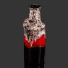 Купить Ваза необычной формы серых и красно-коричневых оттенков, Scheurich, модель №412, керамика, лавовая глазурь (fat lava), Германия, 1950-1970 гг.