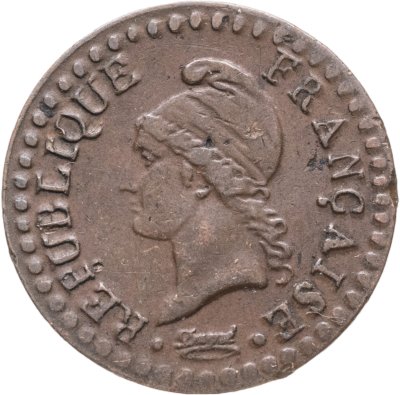 купить Франция 1 сантим (centime) 1797-1798, 6 год республиканского календаря