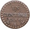 Купить Франция 1 сантим (centime) 1797-1798, 6 год республиканского календаря