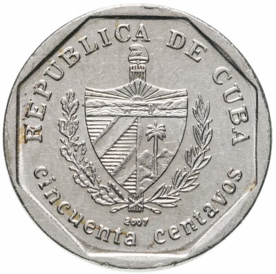 купить Куба 50 сентаво (centavos) 2007