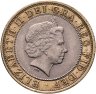 Купить Великобритания 2 фунта (pounds) 2006 "200 лет со дня рождения Изамбарда Кингдома Брунеля — мост Альберта"
