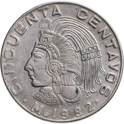 купить Мексика 50 сентаво (centavos) 1982