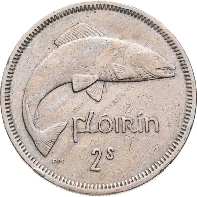 купить Ирландия 2 шиллинга (флорин, shillings) 1964