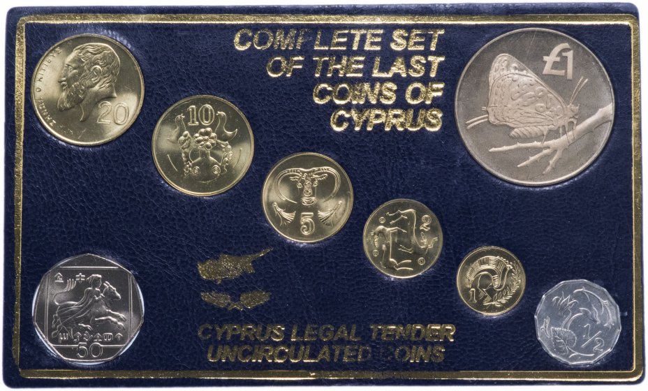 купить Кипр набор монет 1983-2004 (8 штук)