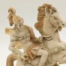 Купить Статуэтка «Святой Георгий и Дракон» (Георгий Победоносец), алебастр, алебастр, Европа, 1990-2000 гг.