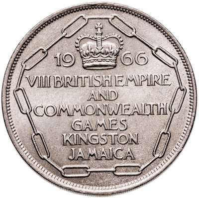 купить Ямайка 5 шиллингов 1966 "VIII игры Британской империи и Содружества наций"
