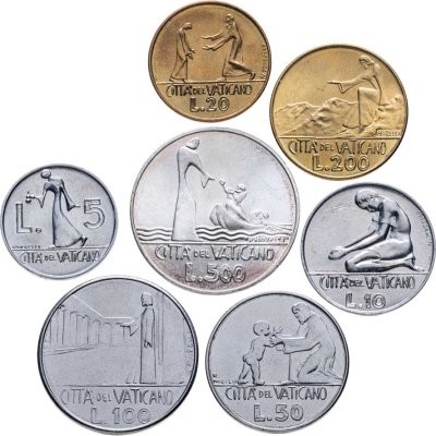 купить Ватикан годовой набор из 7 монет 1978