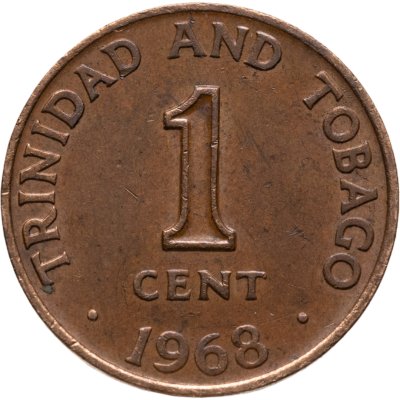 купить Тринидад и Тобаго 1 цент (cent) 1968