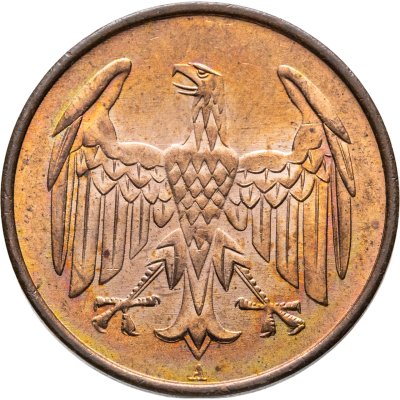 купить Германия 4 рейхспфеннига (reichspfennig) 1932, знак монетного двора "A" — Берлин