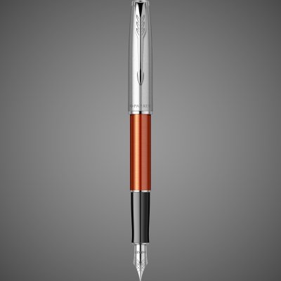 купить Перьевая ручка Parker Sonnet Essentials Orange SB Steel CT, перо: F, цвет чернил black, в подарочной упаковке., Металлы: нержавеющая сталь, палладий, пластик, 2026 г.