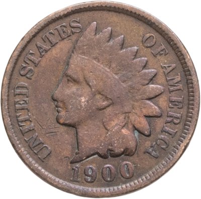 купить США 1 цент 1900 "Indian Head Cent"