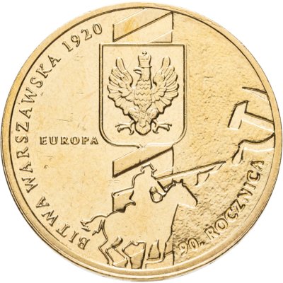 купить Польша 2 злотых 2010 90-я годовщина Варшавского сражения