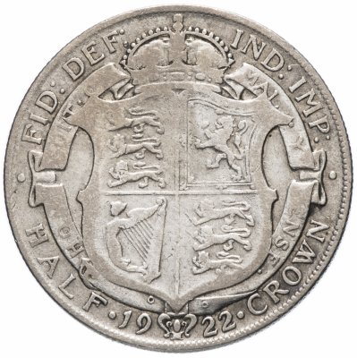 купить Великобритания 1/2 кроны (crown) 1922