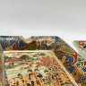 Купить Набор из 2 пепельниц с изображением сцен в  японской стилистике, фарфор, деколь, роспись, золочение, Китай, 1950-1980 гг.