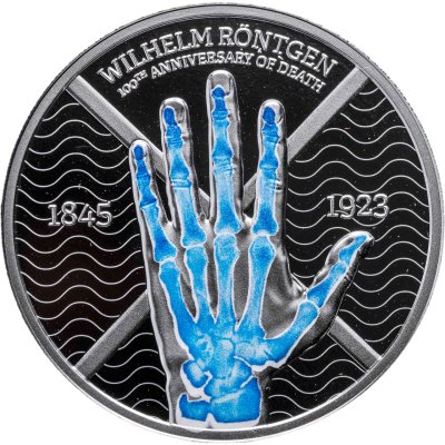 купить Камерун 500 франков 2023 "Вильгельм Конрад Рентген" в футляре с сертификатом