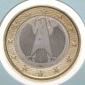 Купить Германия 1 евро 2003 знак монетного двора: "A"  в буклете с маркой