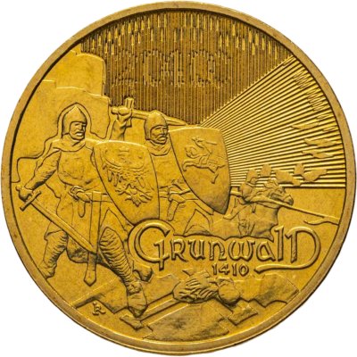 купить Польша 2 злотых (zlote) 2010 Великие сражения - Грюнвальдская битва