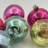 Купить Набор ёлочных игрушек "Шары", стекло, роспись, металл, СССР, 1970-1990 гг.