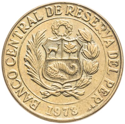 купить Перу 10 сентаво (centavos) 1973 Узкий кант