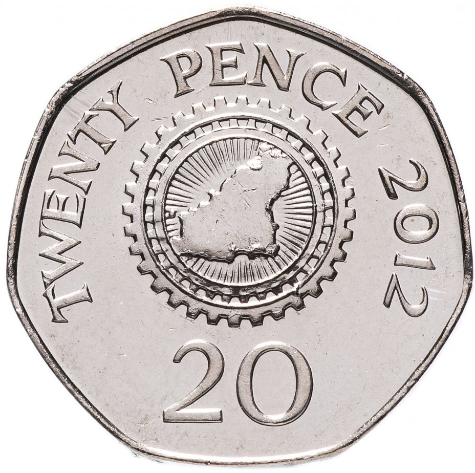 купить Гернси 20 пенсов (pence) 2012