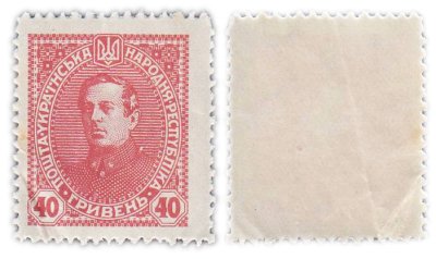 купить Украина марка 40 гривен 1920