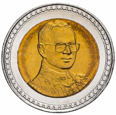 купить Таиланд 10 бат 2006 "60 лет коронации Короля Рамы IX"