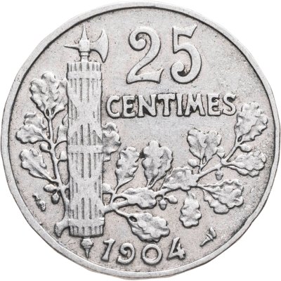 купить Франция 25 сантимов 1904