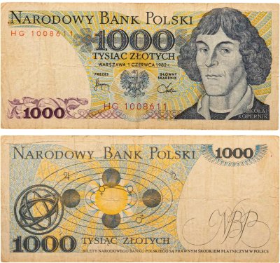 купить Польша 1000 злотых 1982
