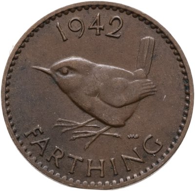 купить Великобритания 1 фартинг 1942
