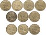 Купить Франция 20 сантимов (centimes) 10 шт 1969-1997