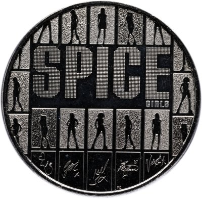 купить Великобритания 5 фунтов 2026 "Спайс Гёрлз (Spice Girls)" в блистере