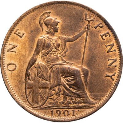 купить Великобритания 1 пенни (penny) 1901
