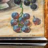 Купить Картина "Натюрморт с виноградом", подпись "Svatoň", фанера, смешанная техника, Европа, 1979 г.