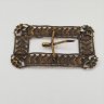 Купить Пряжка женская поясная прямоугольной формы с растительным декором, металл, штамповка, Российская империя, 1890-1915 гг.