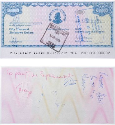 купить Зимбабве 50000 долларов 2003
