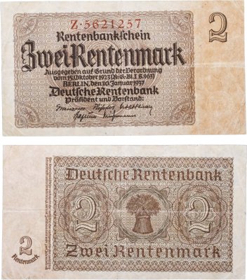 купить Германия 2 марки 1937