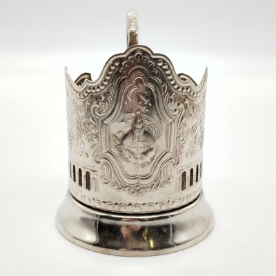 купить Подстаканник "Советский космос", мНЦ (медь-никель-цинк), Кольчугинский завод цветных металлов, СССР, 1960-1990 гг.