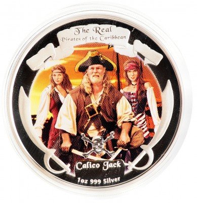 Купить Остров Ниуэ 2 доллара 2011 "Пираты Карибского моря - Калико Джек"