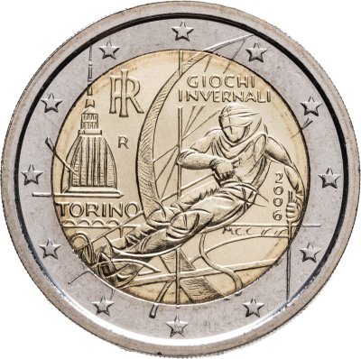 купить Италия 2 евро (euro) 2006 "XX зимние Олимпийские игры 2006 года в Турине"