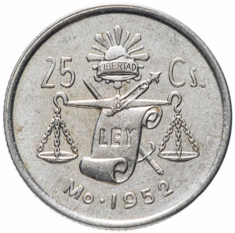 купить Мексика 25 центаво 1952 год
