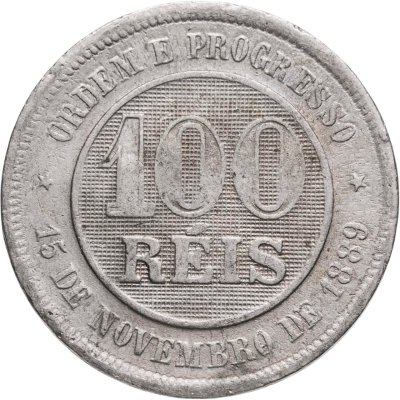 купить Бразилия 100 реалов (рейс, reis) 1889