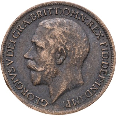 купить Великобритания 1 фартинг (farthing) 1917
