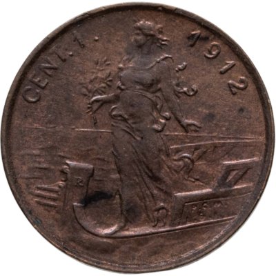купить Италия 1 чентезимо (centesimo) 1912