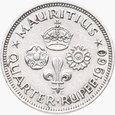купить Маврикий 1/4 рупии (rupee) 1960