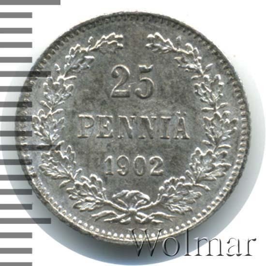 купить 25 пенни 1902 года L