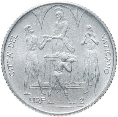 купить Ватикан 2 лиры 1968